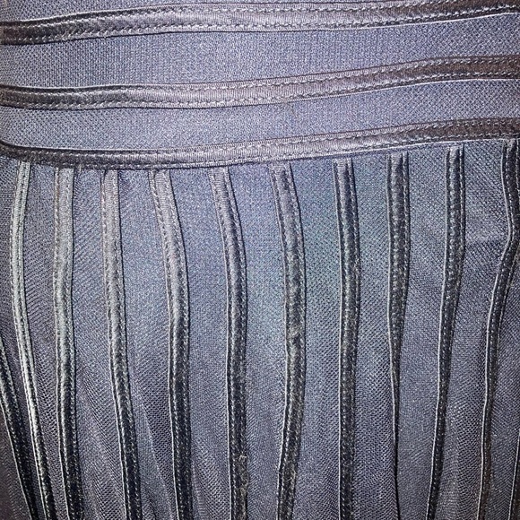 JS COLLECTIONS sz2 black sewn stripe design dress - Picture 7 of 8